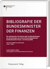 Bibliografie der Bundesminister der Finanzen