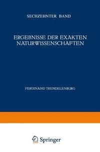 Ergebnisse der Exakten Naturwissenschaften