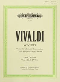 Konzert f�r Violine, Streicher und Basso continuo a-Moll op. 3 Nr. 6 RV 356