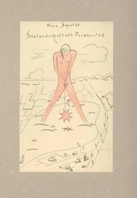 Seelandschaft mit Pocahontas, Faksimile