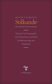 Stilkunde der kleinen Drucksachen
