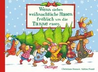 Wenn sieben weihnachtliche Hasen fr�hlich um die Tanne rasen